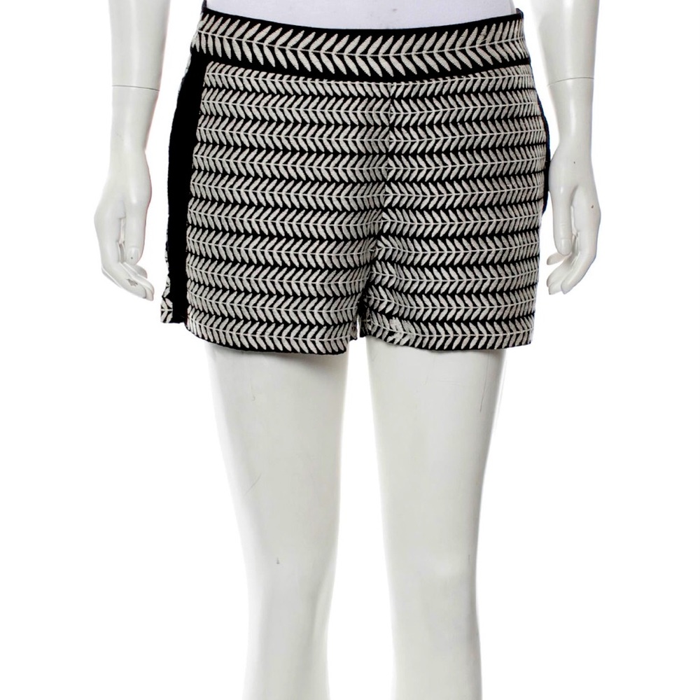 Alessandro Miele 🤍🖤 Striped Mini Shorts